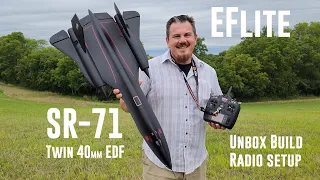 E-flite - SR-71 Blackbird - Twin 40mm - Unbox, Build, & Radio Setup