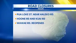 Clean up of damages caused by heavy rains on Kauai continues