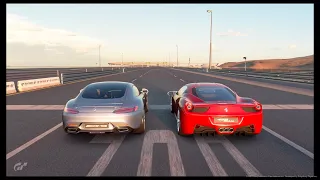 Ferrari 458 Italia'09 VS Mercedes-Benz AMG GT S'15 | Drag Race #26