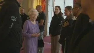 Queen meets Prince Harry's Walking with the Wounded team before race to Antarctic, South Pole