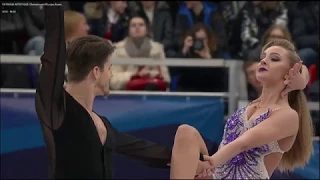 Alexandra Stepanova and Ivan Bukin RUS Short Dance SD ISU Europeans 2018 (2nd place) no commentators