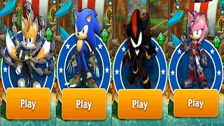 Sonic Dash - All Sonic Prime Characters Boscage Maze Sonic Rusty Rose Tails Nine vs Dark Shadow