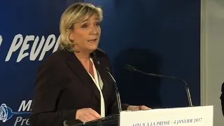 French far-right leader Le Pen praises Trump's 'political will'