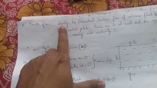 Navier Stokes Equation and Couette and Poiseuille Flows