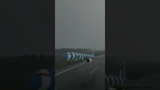 Condor Airlines A321 Takes Off In Heavy Rain!