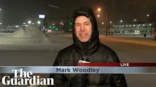 'Watch me get crankier': sports anchor steps in to report on US storm