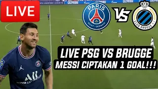 MESSI GOAL 🔴 LIVE ( PSG VS CLUB BRUGGE ) Panggung La Pulga