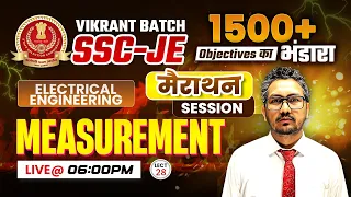 28- Measurement, SSC-JE Electrical Engg. Marathon by Raman Sir, Vikrant Batch For SSC-JE