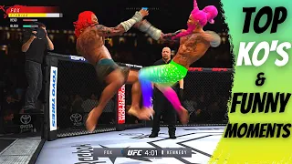 EA Sports UFC 4 TOP KNOCKOUTS & FUNNY MOMENTS