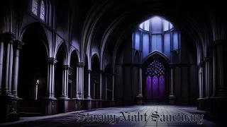 STORMY NIGHT SANCTUARY | Healing Chant Echoes in the Monastery | ASMR