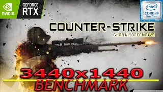 Counter Strike Global Offensive - Benchmark - 1 Round DM - RTX 2080 ti - i9 9900k - 3440x1440