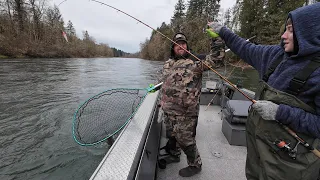 Cowlitz river winter Steelhead+Early spring Trout fishing🎣