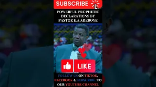 Powerful Prophetic Declarations By Pastor E.A Adeboye #shorts #rccg #breakthrough #prayers  #viral