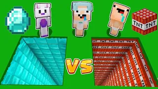 ¡NO ELIJAS EL AGUJERO EQUIVOCADO EN MINECRAFT! 😱 DE TNT Y DIAMANTE CON BEBENOOB,WINKI Y PECHOCHIN