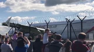 Airbus A380 Close Up Manchester Airport Take Off April 2017