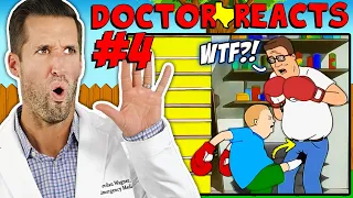 ER Doctor REACTS to Funniest King of the Hill Medical Scenes #4