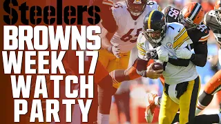 CAN THE BROWNS RUIN BIG BEN'S FINAL GAME IN HEINZ ? WEEK 17 LIVE WATCH PARTY & REACTION !!