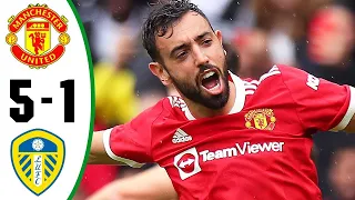 HD MANCHESTER UNITED VS LEEDS UNITED 5-1 ALL GOALS AND EXTENDED HIGHLIGHTS  14/8/2021  #Mufc #leeds