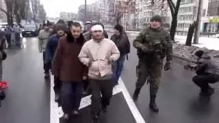 Донецк пленные ВСУ 22 01 2015 1часть