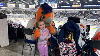 Valoryn goes to a firebirds hockey game