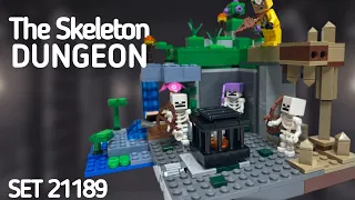 LEGO Minecraft 21189: The Skeleton Dungeon - Speed building