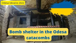 Bomb shelter in the Odesa catacombs.The old Soviet nuclear bunker is back in business. Odesa Ukraine