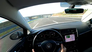 VW Golf 7.5 (1.5 TSI 150 bg) - Kuzey Marmara Otobanı 240+ km Pov sürüş