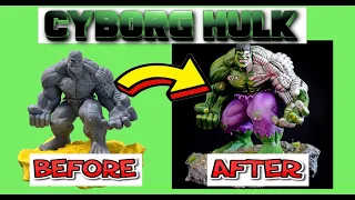 How I painted a 3D printed Cyborg Hulk