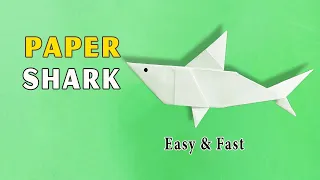Tutorial How To Make A Paper Origami Shark Easy and Fast