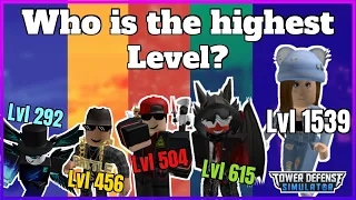Who is the Highest Lvl TDS Player?.. (Roblox)