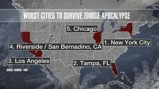 What cities will survive the zombie apocalypse?