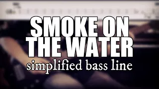 Smoke On The Water - Deep Purple | Simplified bass line with tabs #36