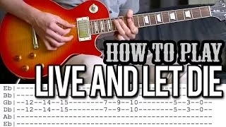 Guns N'Roses - Live And Let Die Full Guitar Lesson (With Tab)