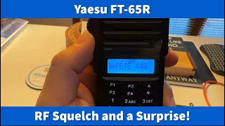 Yaesu FT-65R: RF Squelch and a Surprise (video #4 in this series) #hamradio #yaesu #ft-65