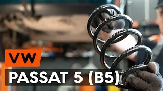 How to change rear springs / rear coil springs on VW PASSAT 5 (B5) [TUTORIAL AUTODOC]