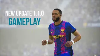 Efootball 2022 New Update 1.1.0 Barcelona vs Manchester United - PC