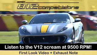 Listen to Ferrari 812 Competizione scream at 9500 RPM! | First Look