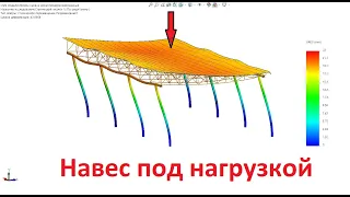 3d модель навеса из ферм в SolidWorks  Визуализация проекта и расчет нагрузок