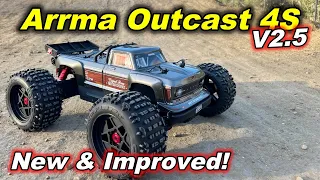 Arrma Outcast 4S V2.5 V2 First Look and Run - Best RC monster truck stunt truck?