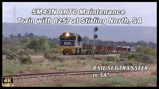 5M43N ARTC Maintenance Train with 8257 at Stirling North, SA 11/7/19