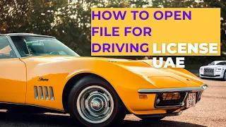 How to open file for driving license in UAE ! Complete Guide.