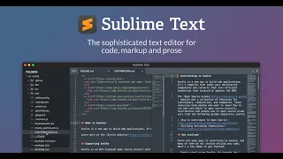 Работа в Sublime Text 4.