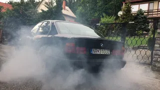 BMW e34 BURNOUT