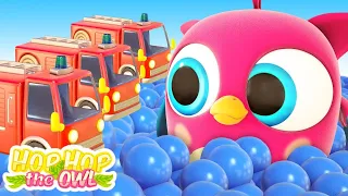 Learning baby videos & cartoon full episodes. Hop Hop the owl & Fire truck for kids.