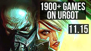 URGOT vs RIVEN (TOP) | 9/0/2, 1900+ games, 1.8M mastery, Legendary | EUW Diamond | v11.15