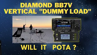 Winter Beach POTA with a BB7V Vertical (Dummy Load) Antenna, IC-705, XPA125B Amplifier, and Bioenno