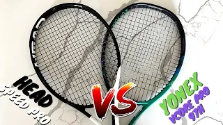 Head Speed Pro vs Yonex VCORE Pro 97H | Review & Comparison