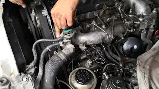 How to Toyota 1kz diesel engine start, 1kz diesel pump work