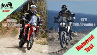 Wolf vergleicht Motorräder: Honda CRF300 Rally | KTM 390 Adventure | A2-Führerschein-Reiseenduros