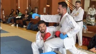 Kumite Techniques Training World Karate Champions